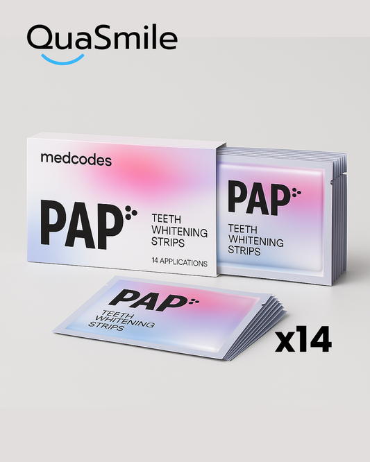 QuaSmile™ PAP+ Diş Beyazlatma Şeritleri (1 Kutu = 14 Paket = 28 Şerit)
